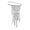 Silver-B, variant on Stainless Steel Heart Faux Pearl Tassel Chain Brooch Pin, Silver Tone Jewelry Gift