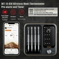 thumbnail image 4 of WiFi Meat Thermometer,Bluetooth Wireless Truly Cooking Food Thermometer,Barbecue Grill,Three-Mode Pre-alarm/Timer 4-Probe, 4 of 14