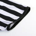thumbnail image 3 of XIAONU Men's Referee Striped Short Sleeve V Neck Classic Stripe Pattern Shirt Quick Dry Athletic Sports Game Umpire Uniform Shirts, 3 of 5