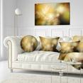 thumbnail image 3 of Designart Perfect Yellow Green Starry Sky - Abstract Throw Pillow - 12x20, 3 of 5