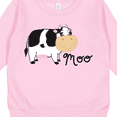 thumbnail image 3 of Inktastic Moo Says the Cow Toddler Sweatshirt, 3 of 4