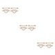 thumbnail image 3 of Anillos para Pezones Sonducket 4 Piezas Cuerpos de Acero Inoxidable Decoración de Pecho Sexy Oro Rosa, 3 of 6