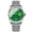 C, variant on Men's Modern Wristwatch with 3D Textured Dial, Luminous Hands, 30M Water Resistant, Stainless Steel Strap Quartz Movement