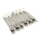 thumbnail image 2 of Pinzas para el cabello de acero duraderas para estilistas, 24 piezas, 3,3 pulgadas, horquillas plateadas, 2 of 6