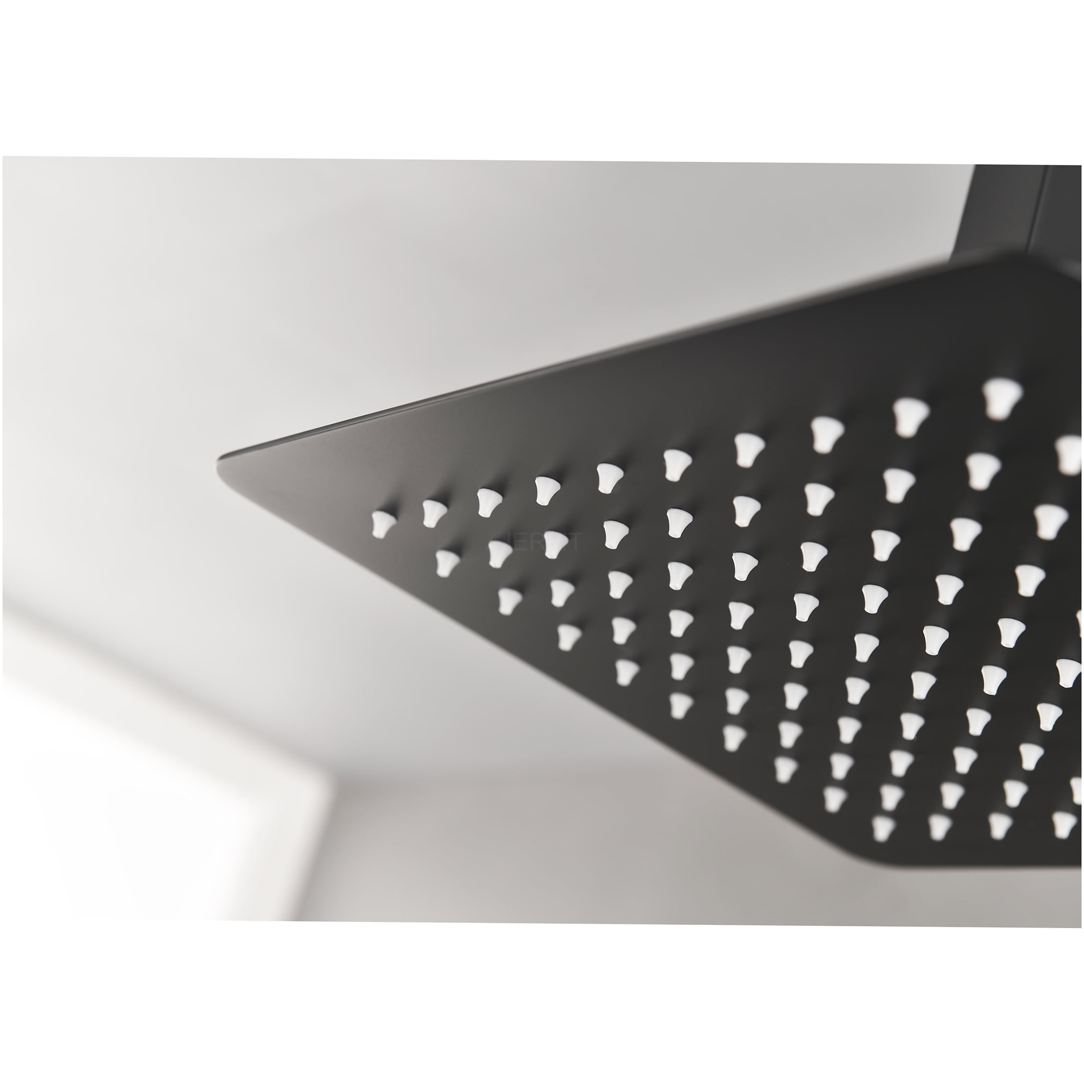 JERFIT 10 Inch Matte Black Rain Shower Head, High Pressure Stainless Steel Rainfall Showerhead with Water Saving and Self-Cleaning Nozzles