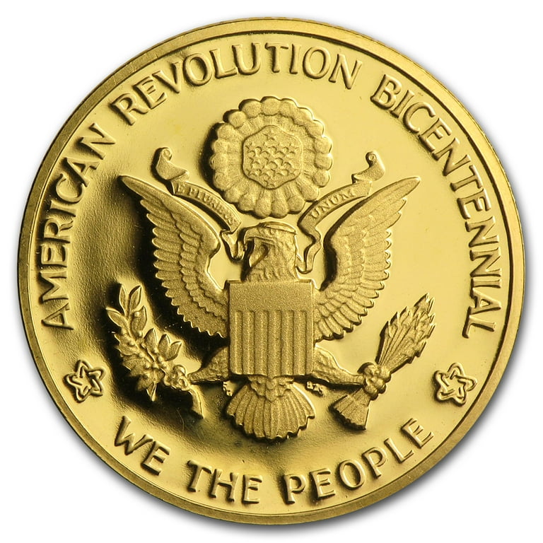 1976 U.S. Mint American Bicentennial Gold Medal BU - Walmart.com
