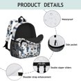 thumbnail image 4 of Police and Officer White Pattern Backpack for School, Cute School Bag with Adjustable Shoulder Straps and Padded Back, 15"x11.42"x5.5", 4 of 5