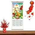 thumbnail image 2 of 2025 Year of The Snake Calendar Year of Snake Lunar Calendar Spring Festival Scroll Calendar for Home Restaurant School Wall Decor greater, 2 of 9