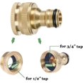 thumbnail image 4 of 2 Pieces Of Pure Copper Garden Hose Tap Connector, Garden Hose Tap Connector, 3/4 Inch Water Hose Connector, 4 of 5