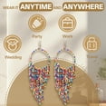 thumbnail image 6 of DESIGNICE Statement Earrings for Women,Alloy Seed Bead Tassels Beaded Earrings,Dangle Earrings for Women for Women Fashion Jewelry Gift,Style1, 6 of 7