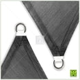 thumbnail image 4 of ColourTree 16' x 16' Sun Shade Sail Canopy  Square Black - Commercial Standard Heavy Duty - 160 GSM - 4 Years Warranty, 4 of 6