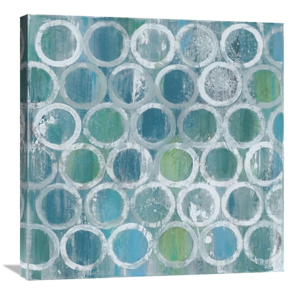 Global Gallery Albena Hristova 'Stack of Tubes Blue' Canvas Wall Art