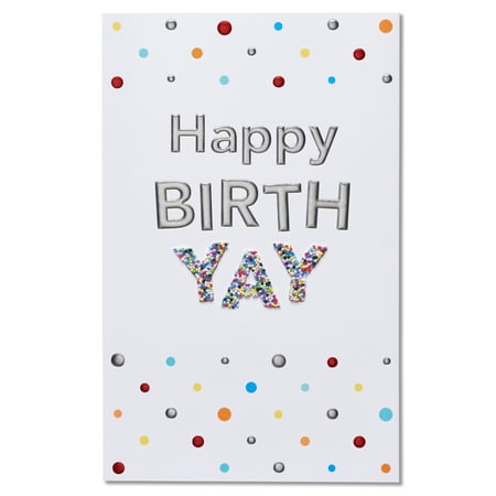 American Greetings Happy Birth-Yay Birthday Card with (Best Happy Birthday Cards)