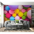 thumbnail image 7 of Tiptophomedecor Abstract Wallpaper Wall Mural - Colourful Balls, 7 of 7