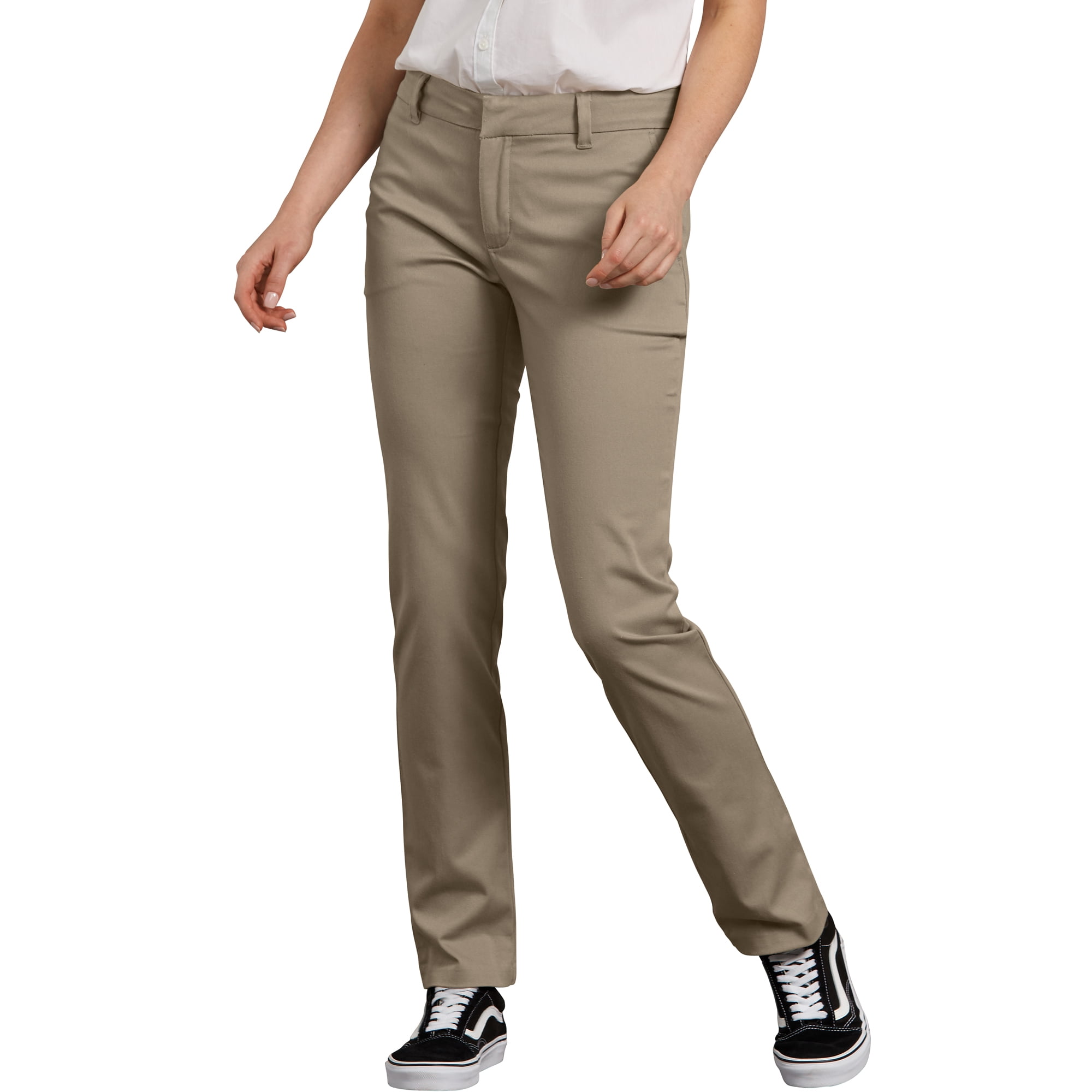 Genuine Dickies - Genuine Dickies Women's Perfectly Slimming Curvy Straight Pant - Walmart.com