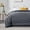 Dark Grey, variant on Sleep Zone King Size Comforter Duvet Insert, Down Alternative Reversible Comforter, Lightweight, Soft and Breathable Bedding All Season, A Side Black + B Side Grey