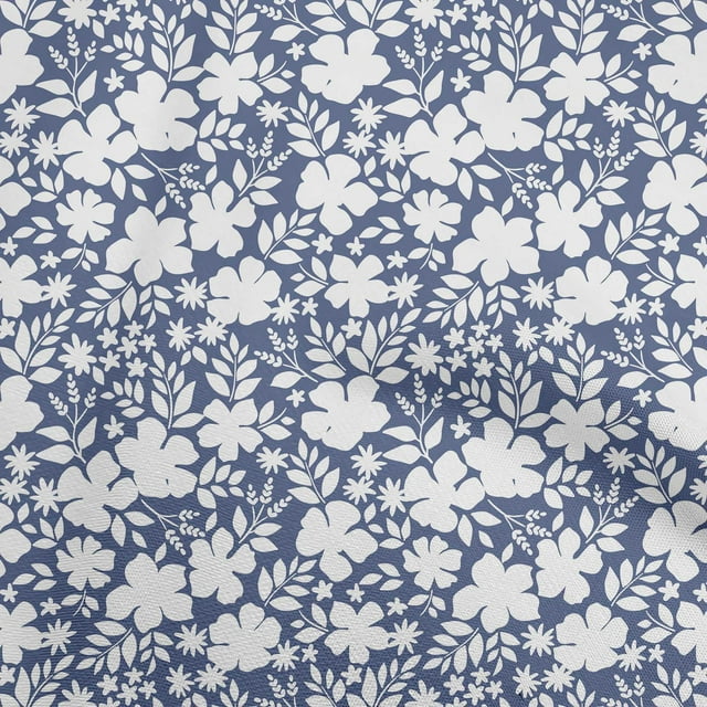 oneOone Rayon Medium Blue Fabric Asian Mosaic Craft Projects Decor Fabric Printed By The Yard 56 Inch Wide