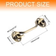 thumbnail image 2 of Uxcell 4 inch Hook and Eye Latch Barn Door Lock Stainless Steel, Bronze Tone, 2 of 7