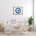 thumbnail image 2 of Stupell Industries Evil Eye Shape Striped Mati Symbol Graphic Art Metallic Gold Floating Framed Canvas Print Wall Art, Design by Ziwei Li, 2 of 9