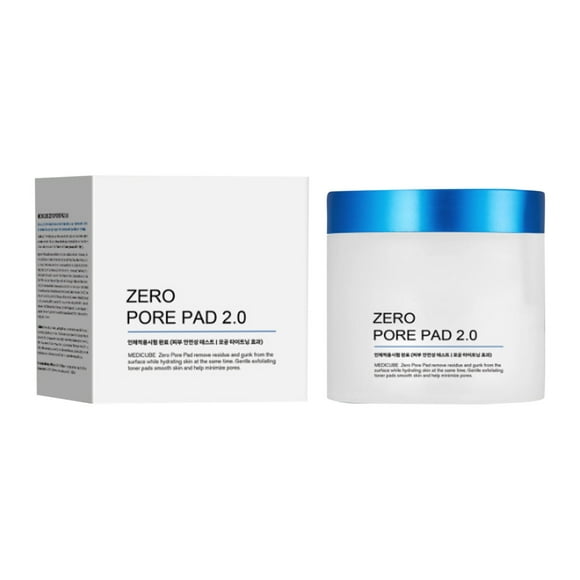 Medicube Zero Pore Pads 2.0, Dual-Textured Facial Toner Pads for Exfoliation and Pore Care with 4.5% AHA Lactic Acid & 0.45% BHA Salicylic Acid, Ideal for All Skin Types, Korean Skin Care (70 Pads)