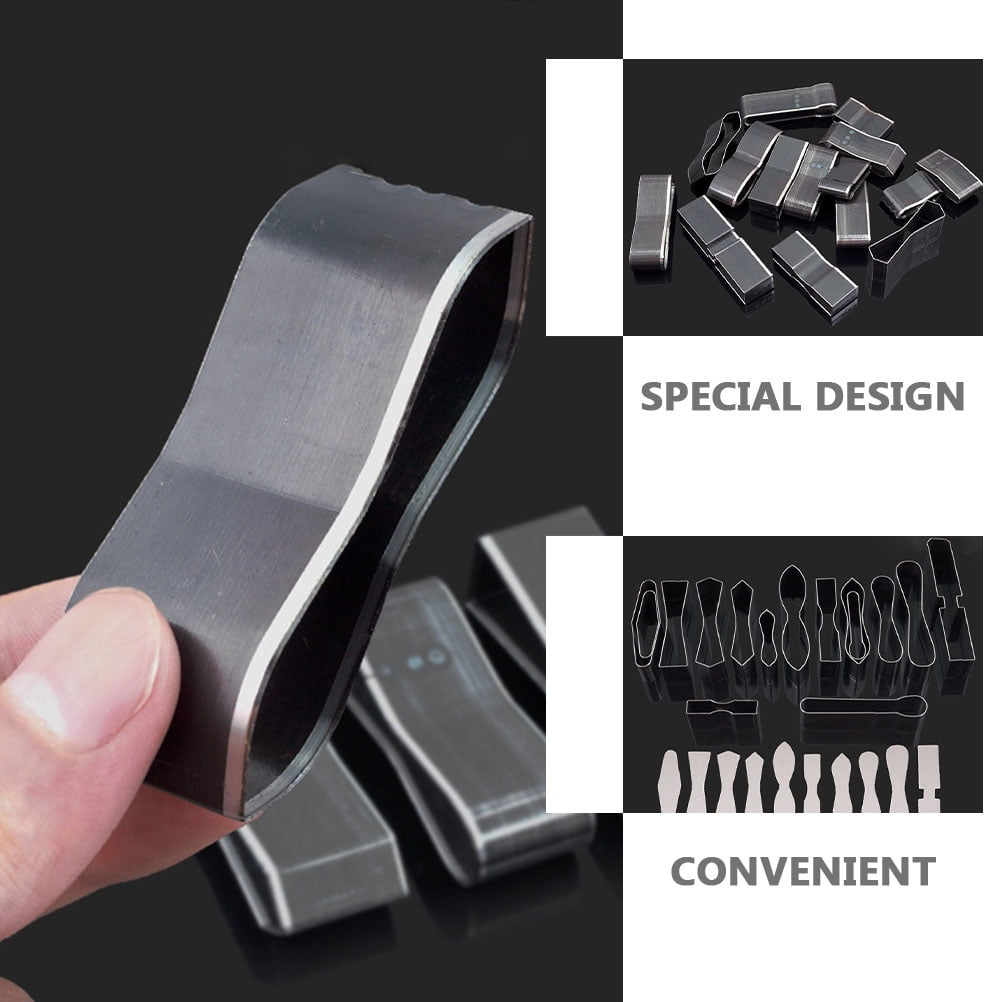 Luxshiny 15-Piece Dark Grey Hole Punch Chisel Set for Crafting High Density Metal Tools