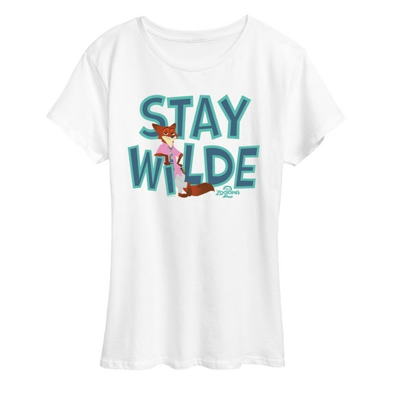 Zootopia 2 - Nick The Fox Stay Wilde - Women's Short Sleeve Graphic T-Shirt
