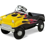 Kid Trax Toddler Classic Pedal Car, Kids 3-5 Years Old, Max Weight 59 lbs, Durable Steel, Street Rod