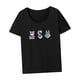 thumbnail image 5 of Camiseta para Mujer Ropa de Verano Moda Cuello Redondo Camisa para Senderismo Trabajo Viaje a La Playa L, 5 of 7