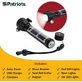 thumbnail image 3 of 4Patriots Emergency Solar Powered Tactical Flashlight 4-Pack, 9-in-1 Multi Function Flashlight, Great for Camping or Emergencies, 3 of 8