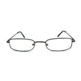 EYE ZOOM 5 Pairs Unisex Classic Rectangular Metal Frame Reading Glasses ...