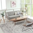 thumbnail image 3 of ReaLife Rugs Machine Washable Printed Mosaic Beige Eco-friendly Recycled Fiber Area Runner Rug (4' x 6'), 3 of 10
