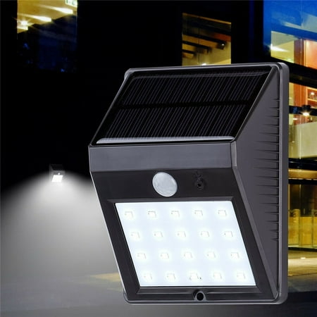 

20 LED Solar Power PIR Motion Sensor Wall Light Outdoor Waterproof Garden Lamp