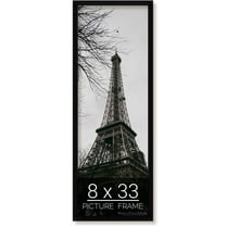 8x33 Black Picture Frame for Puzzles Posters Photos or Artwork
