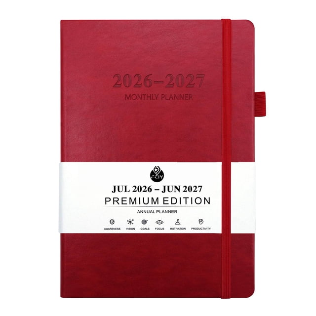 A5 Weekly And Monthly Planner 2026 With Elastic Strap Binding For Organization And Goal Tracking