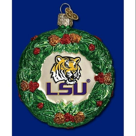 old world christmas lsu wreath christmas ornament old world christmas lsu wreath christmas ornament