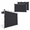 Black-10×10, variant on PinkPurple 10×10 Outdoor Sidewalls, 3 Pack Polyester Sun Protection Walls