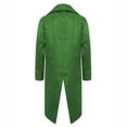 thumbnail image 7 of iiniim Boys Medieval Victorian Steampunk Jacket Renaissance Long Sleeve Embroidery Tailcoat Green 6, 7 of 7