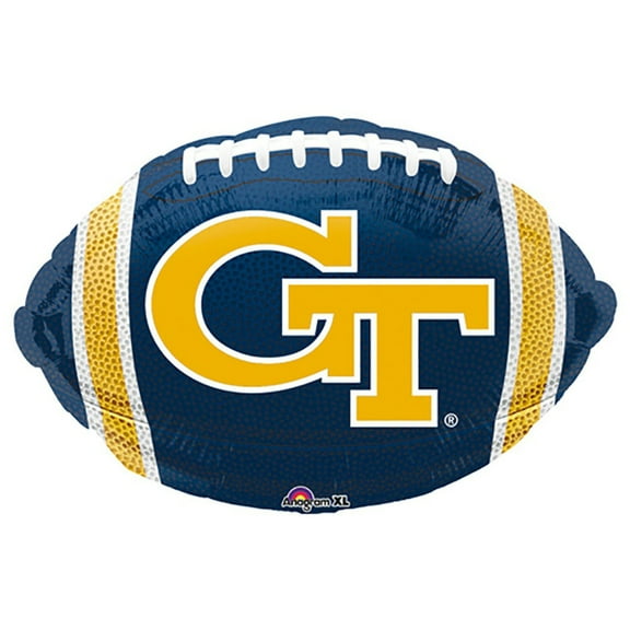 17 inch Georgia Tech University Junior Shape Foil Mylar Balloon - Party Supplies Decorations