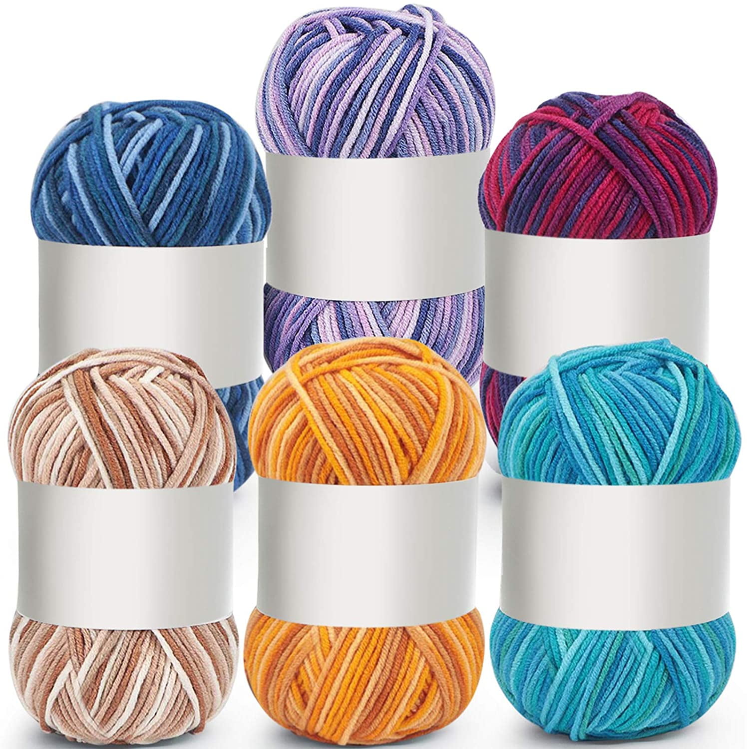 Purple Slub Wool Yarn for Weaving and Crafts