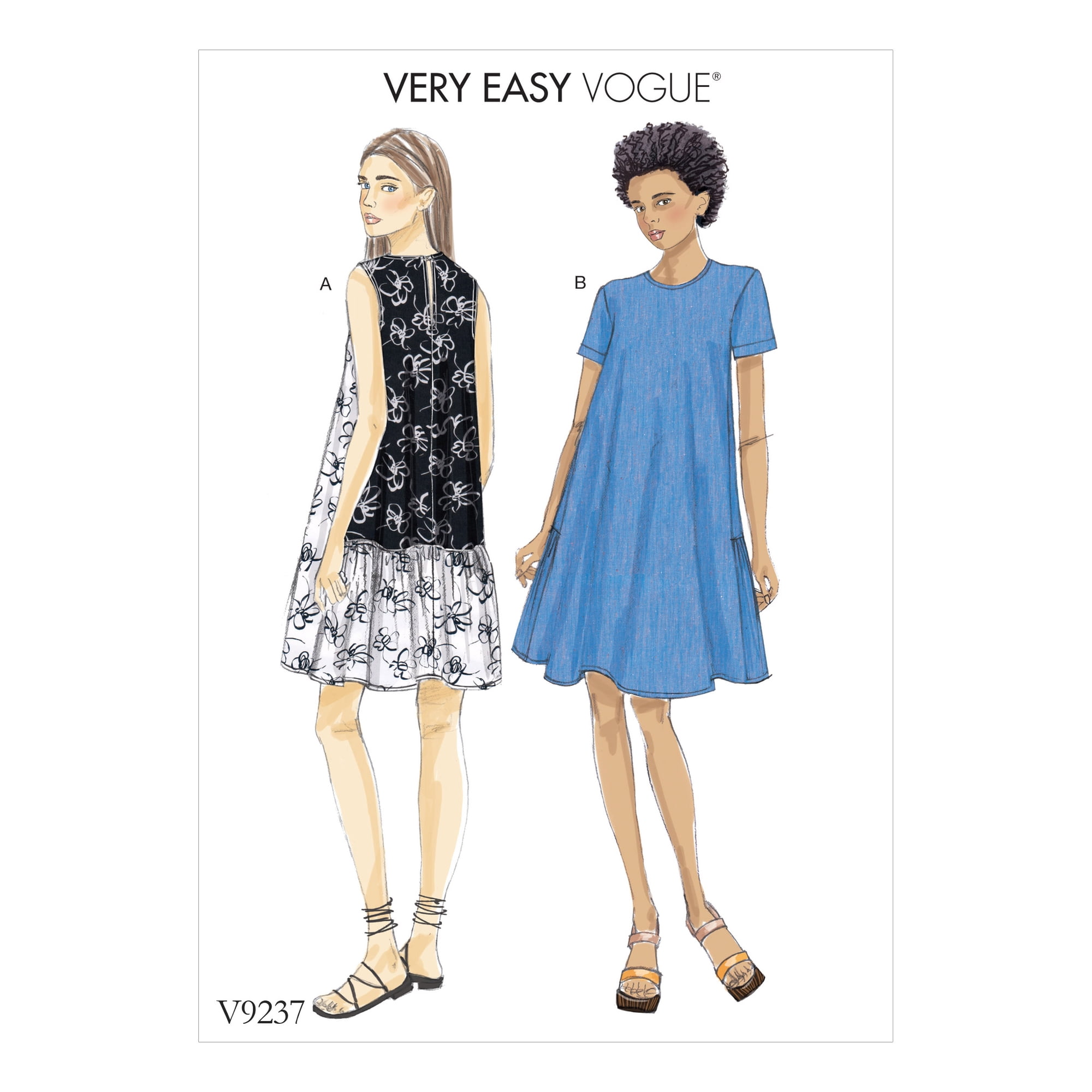 Vogue Pattern Vogue by McCall s Sewing Pattern Misses Dresses-XSM-SML-MED