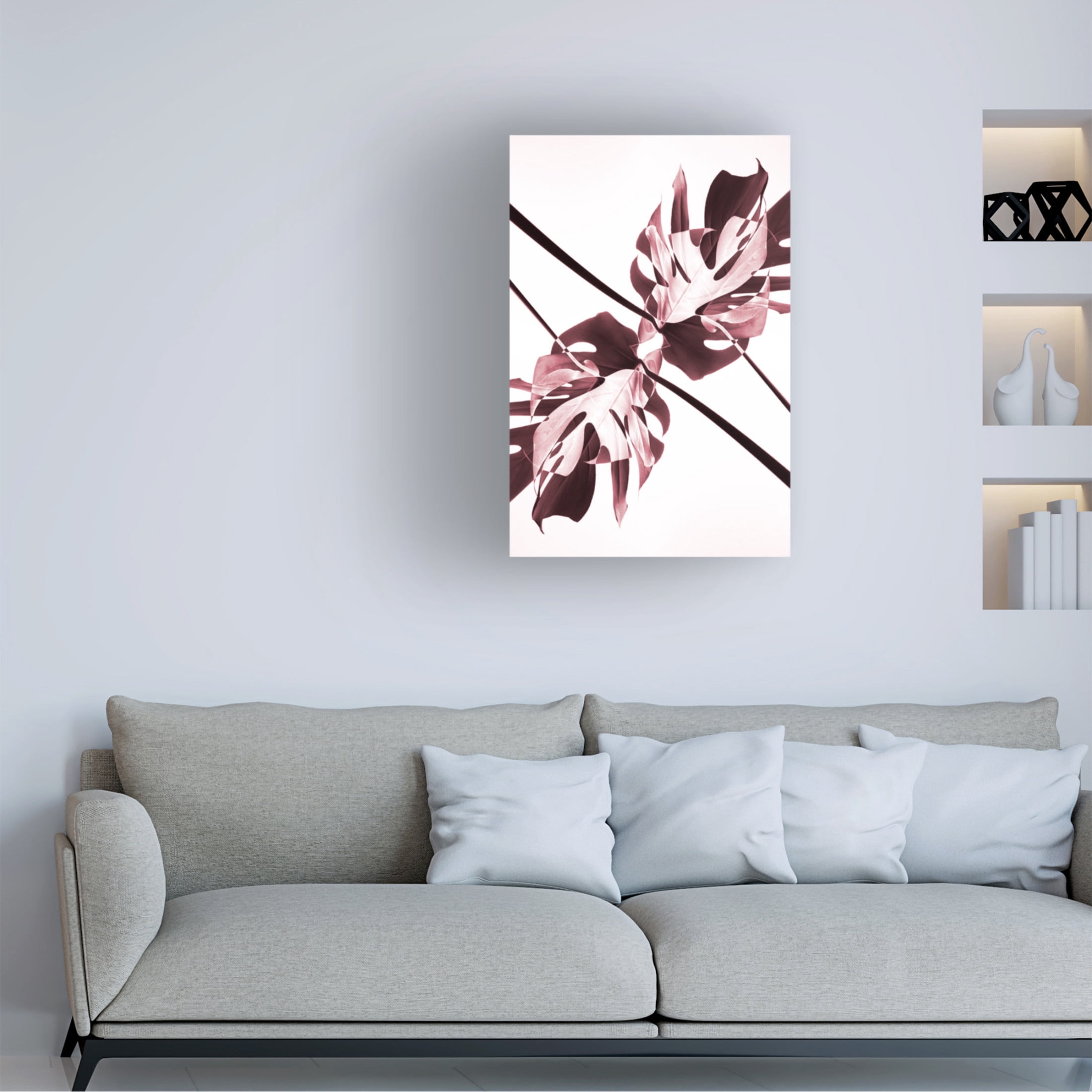 Trademark Fine Art Pictufy Studio Monstera Kaleidoscope 02 Canvas Wall Art