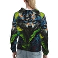 thumbnail image 7 of Kdxio Realistic Style Wolf Warrior Print Womens Oversized Hoodies Sweatshirts Hooded Pullover Tops Sweaters Casual-Medium, 7 of 7