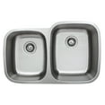 thumbnail image 2 of Wells Sinkware CMU3221-79-16 32 in. 16 Gauge Undermount 40-60 Double Bowl Stainless Steel Kitchen Sink, 2 of 5