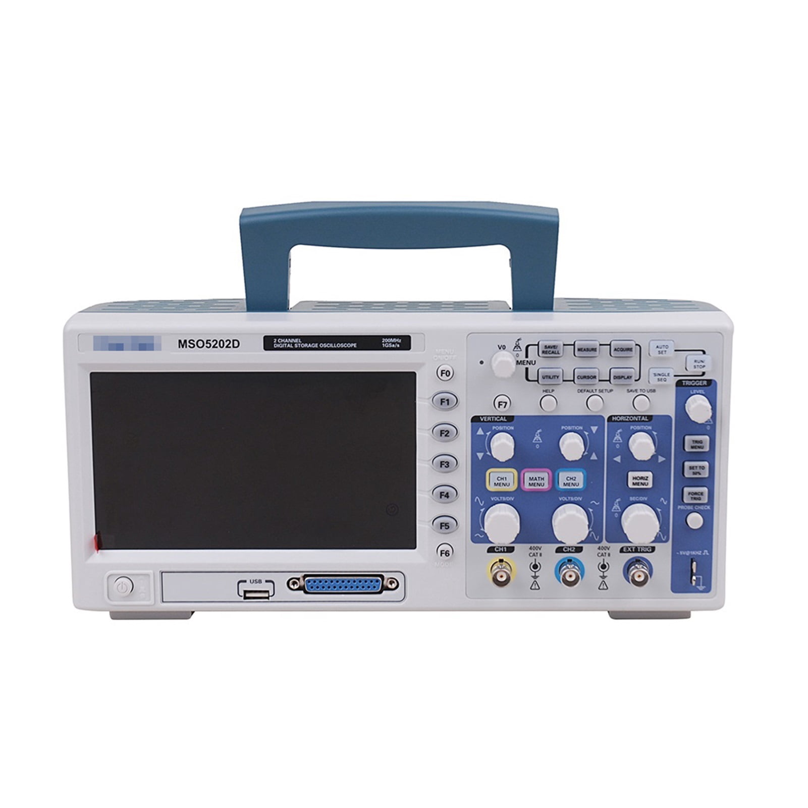 MSO5202D 200MHz 2 In 1 Digital Oscilloscope 2 Channels 1GSa/s + Analyzer 16 Logical Channels 800*480