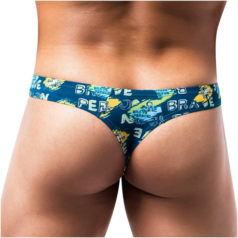 WINDAY Men Briefs Lace Silk Low Rise Bikini Briefs and Breathable