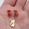 thumbnail image 6 of K-KED 100 Pcs Multicolor Alloy Enamel Cat Charms Pendant 15X8MM Diy Making D20126-White, 6 of 9