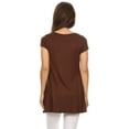 thumbnail image 4 of Women's Casual Solid Color Blouse Tunic Top Shirt, 4 of 4