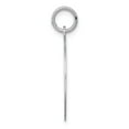 thumbnail image 2 of White Sterling Silver Charm Pendant 26 mm 19 Rhodium-Plated Samoyed Disc, 2 of 4