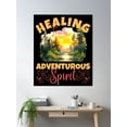 thumbnail image 2 of Healing Touch, Adventurous Spirit. Colorful Forest Poster Wall Art, Modern Wall Decor, 8x12 UNFRAMED, 2 of 3