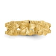 thumbnail image 4 of 14K Yellow Gold Ring Band Toe Plumeria, Size 5, 4 of 5